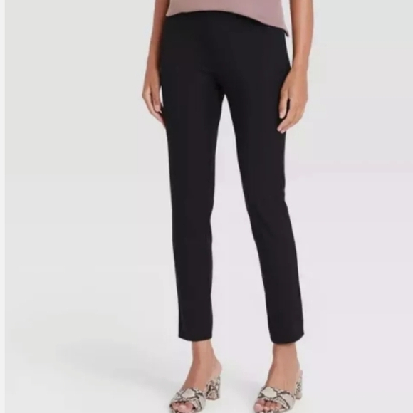 a new day Black Pull-on Skinny Ankle Pants Tailored Fit size 12R - Picture 1 of 16